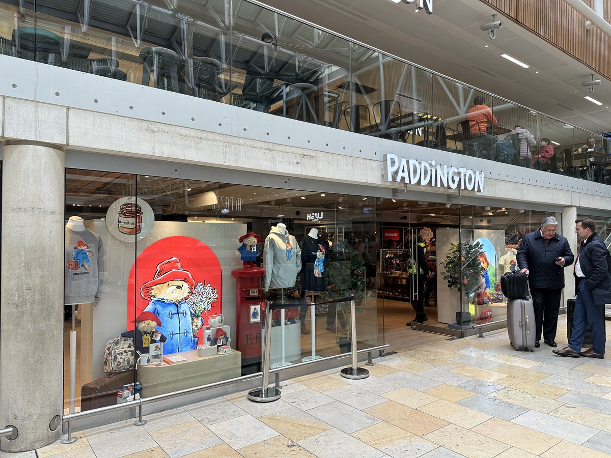 Not content with one Paddington celebration today, it’s also the very exciting official re-opening of the expanded <a href="/paddingtonbear/">Paddington</a> shop at Paddington Station. Form an orderly queue for a hug and a photo with the very special guest 🐻 🐾 🛍️