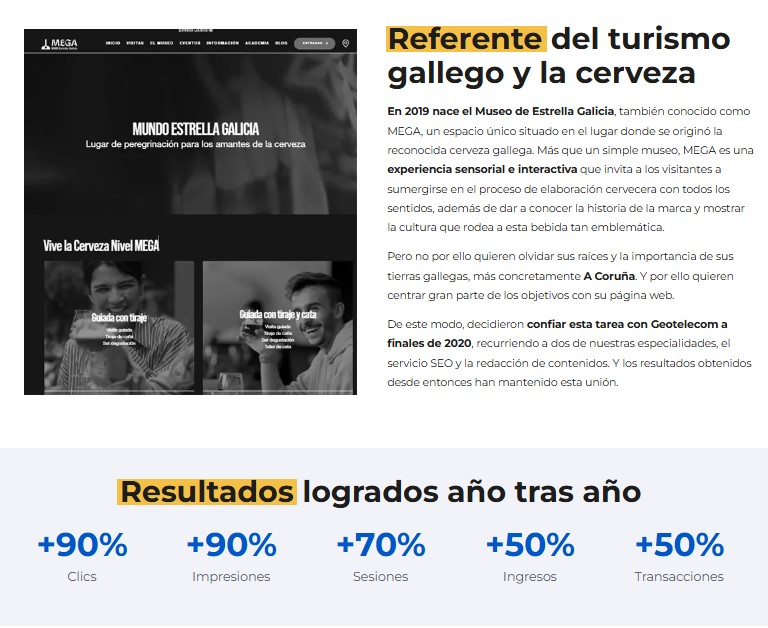 Geotelecom - Marketing Digital (@geotelecom) on Twitter photo #CasoDeÉxito │ Museo MEGA de <a href="/estrellagalicia/">Estrella Galicia</a>
Decidieron confiar esta tarea con #Geotelecom a finales de 2020, recurriendo a dos de nuestras especialidades, el servicio #SEO y la redacción de #contenidos.
✅geotelecom.es/casos-de-exito… #CasoDeÉxito │ Museo MEGA de <a href="/estrellagalicia/">Estrella Galicia</a>
Decidieron confiar esta tarea con #Geotelecom a finales de 2020, recurriendo a dos de nuestras especialidades, el servicio #SEO y la redacción de #contenidos.
✅geotelecom.es/casos-de-exito…