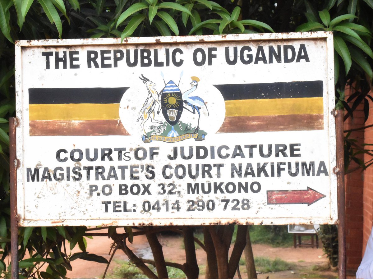 Anti Corruption Unit - State House Uganda (@antigraft_sh) on Twitter photo This afternoon, <a href="/AntiGraft_SH/">Anti Corruption Unit - State House Uganda</a>, along with <a href="/CID1_UG/">Criminal Investigations Directorate-UPF</a> and <a href="/ODPPUGANDA/">ODPPUGANDA</a>, have arraigned a reknown land dealer in Mukono, Kityo Seruma Green Way Edward and Kazibwe Yusufu before the Grade 1 Magistrates Court in Nakifuma on charges of forcible entry and conspiracy to commit an offence. This afternoon, <a href="/AntiGraft_SH/">Anti Corruption Unit - State House Uganda</a>, along with <a href="/CID1_UG/">Criminal Investigations Directorate-UPF</a> and <a href="/ODPPUGANDA/">ODPPUGANDA</a>, have arraigned a reknown land dealer in Mukono, Kityo Seruma Green Way Edward and Kazibwe Yusufu before the Grade 1 Magistrates Court in Nakifuma on charges of forcible entry and conspiracy to commit an offence.