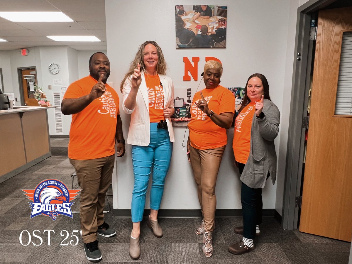 State testing season!  Team Admin is ready.  #caution #testing #700plus