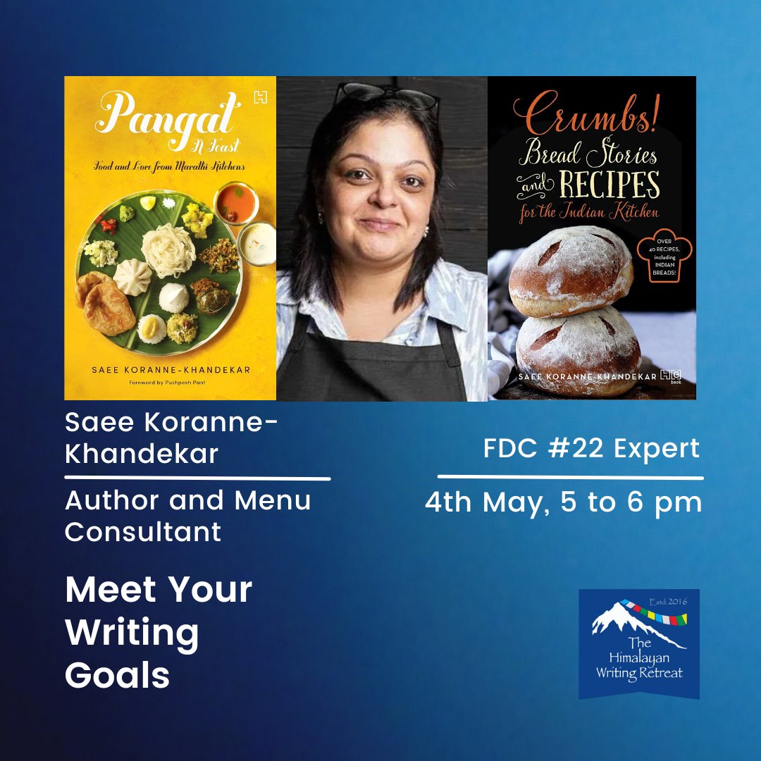 The Himalayan Writing Retreat (@himalayanwrite) on Twitter photo <a href="/Saeek/">Saee Khandekar</a> is a writer of food, fiction, poetry, and creative non-fiction. Find out how she blended her interests on 4th May.
More details on FDC - himalayanwritingretreat.com/first-draft-cl… <a href="/Saeek/">Saee Khandekar</a> is a writer of food, fiction, poetry, and creative non-fiction. Find out how she blended her interests on 4th May.
More details on FDC - himalayanwritingretreat.com/first-draft-cl…