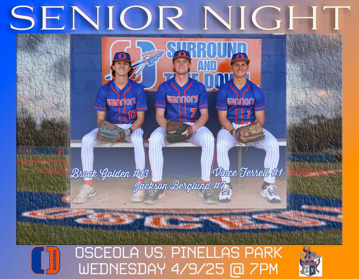 John Golden (@johngolden72fl) on Twitter photo From the first day/fall season of high school to #seniornight. Here we are. Incredibly proud of the young man you’ve become <a href="/BrockGolden13/">Brock Golden</a>. Love you my dude! Have a blast tonight with your boys and do your thing! <a href="/OFHSBball/">Osceola Warriors Baseball ⚾️</a> From the first day/fall season of high school to #seniornight. Here we are. Incredibly proud of the young man you’ve become <a href="/BrockGolden13/">Brock Golden</a>. Love you my dude! Have a blast tonight with your boys and do your thing! <a href="/OFHSBball/">Osceola Warriors Baseball ⚾️</a>