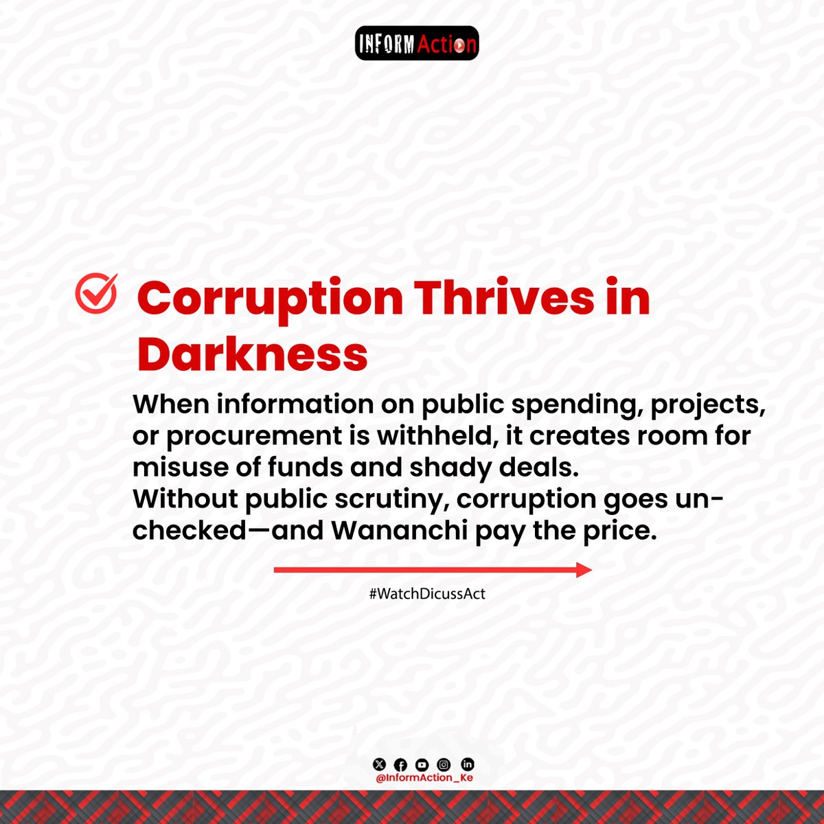 InformAction_KE's tweet photo. Access to information is a constitutional right in Kenya under Article 35 & reinforced by the #ATIAct of 2016.
But when Kenyans are denied this right or are unaware of how to exercise it, the consequences are far-reaching.
ℹ️Here’s what happens: @MoICTKenya
#WatchDiscussAct https://t.co/Nds4QADgZ3