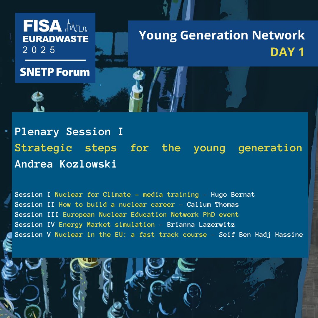 🤔 Czy znacie agendę 𝐅𝐈𝐒𝐀-𝐄𝐔𝐑𝐀𝐃𝐖𝐀𝐒𝐓𝐄 &amp; 𝐒𝐍𝐄𝐓𝐏 𝐅𝐎𝐑𝐔𝐌 𝟐𝟎𝟐𝟓? 

W pierwszym dniu️ konferencji odbędzie się 𝐘𝐨𝐮𝐧𝐠 𝐆𝐞𝐧𝐞𝐫𝐚𝐭𝐢𝐨𝐧 𝐍𝐞𝐭𝐰𝐨𝐫𝐤. Z tej okazji przygotowaliśmy kilka sesji:

🔷 Sesja plenarna I: Strategiczne kroki dla młodego