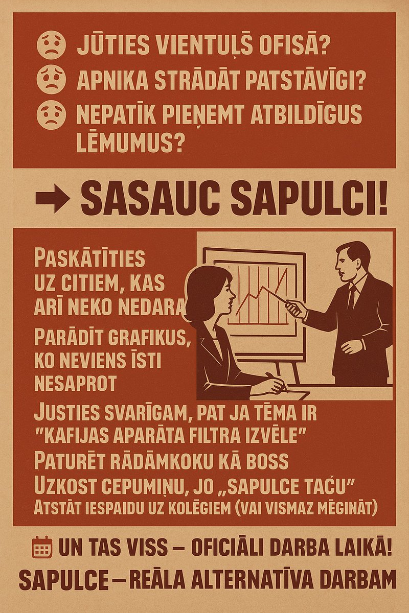 kasisz's tweet photo. Domāju, varbūt jāuztaisa darbā kāda sapulce. https://t.co/dz4Yb3nw5z