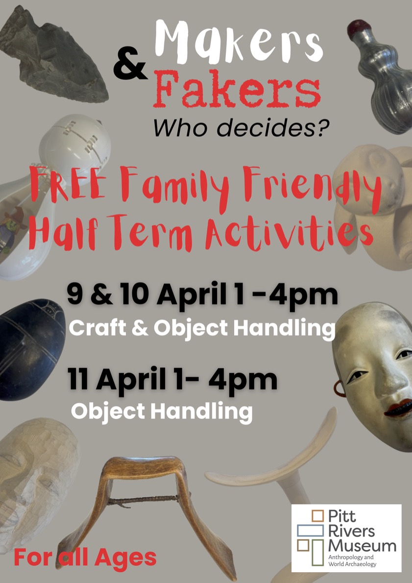 TODAY Drop in for our free Makers and Fakers afternoon with craft activities in the Old Library, object handling and a trail of replica and fake objects in the galleries. Wednesday 9 &amp; Thursday 10 April, 1-4pm.

bit.ly/3FYX2to