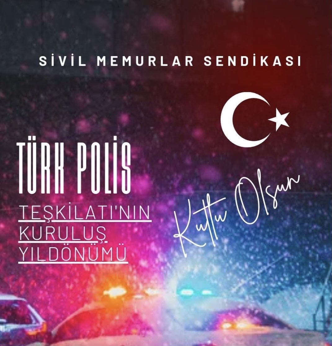 Türk Polis Teşkilat’nın 180. Kuruluş Yıl Dönümü kutlu olsun !!!

Kenan Haluk BAYTEMİR
Genel Başkan