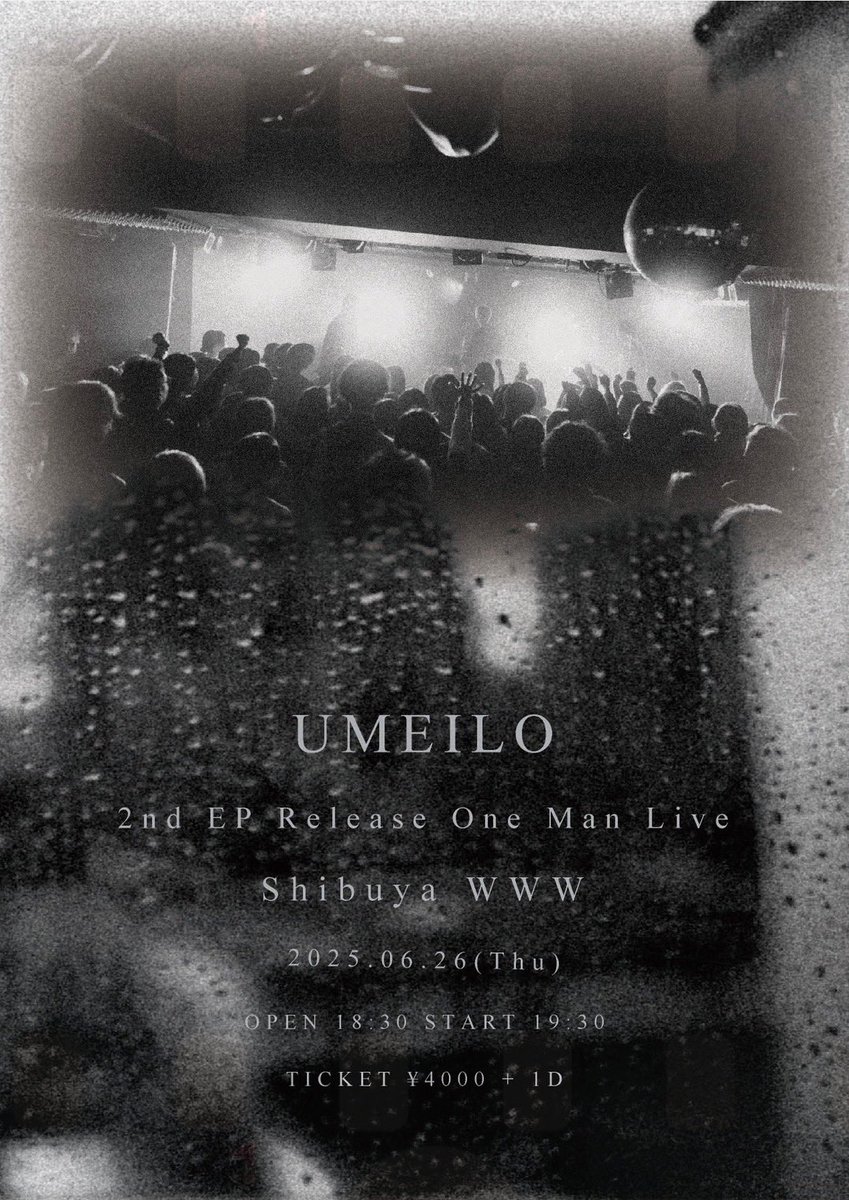 Umeeeeilo's tweet photo. 【只今よりワンマンライブチケット販売開始！】

6月26日（木）2nd EPの会場限定発売が決定！
それに伴いshibuyaWWWでのワンマンライブを開催！

「UMEILO 2ndEP Release One Man Live」

▼e+ 
【https://t.co/78DoONY2E1】
4/9(水)21:00販売開始
※チケットは先着順となります。
※整理番号有り https://t.co/7Eh5iJoCh8