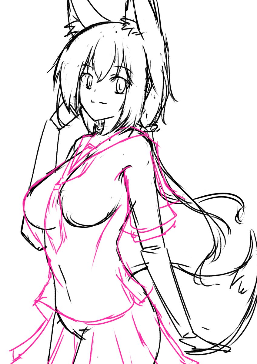 「wip 次回作」|狐森こん🦊🐾のイラスト