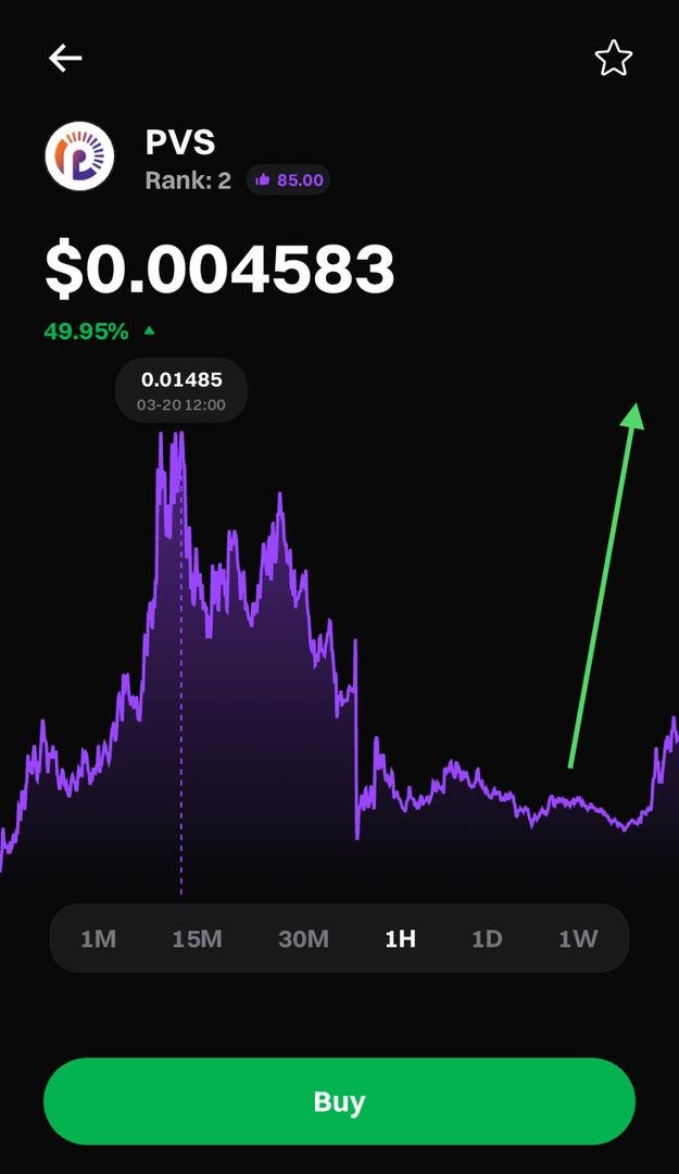 tek_T0nic's tweet image. Gm bro☕️ $PVS is just stretching its legs, still flying low but nabbed some crazy Xs when it dropped on Bitget seed right on the exchange. Maybe when you check in properly you see it on #Bitgetseed . With the breakout out of the trendline and community vibe migh get this high🔥