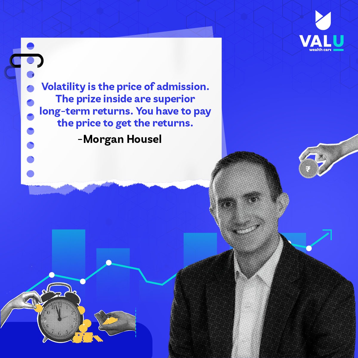 CareValu5157's tweet photo. Volatility is the price of admission to wealth creation.

Markets have ups &amp; downs—just like an adventurous ride! But those who stay the course reap superior long-term returns. 
.
.
.
.
#Valu #Investing #WealthyMindset #SmartInvesting #GrowYourMoney https://t.co/L9h9VWj1cu