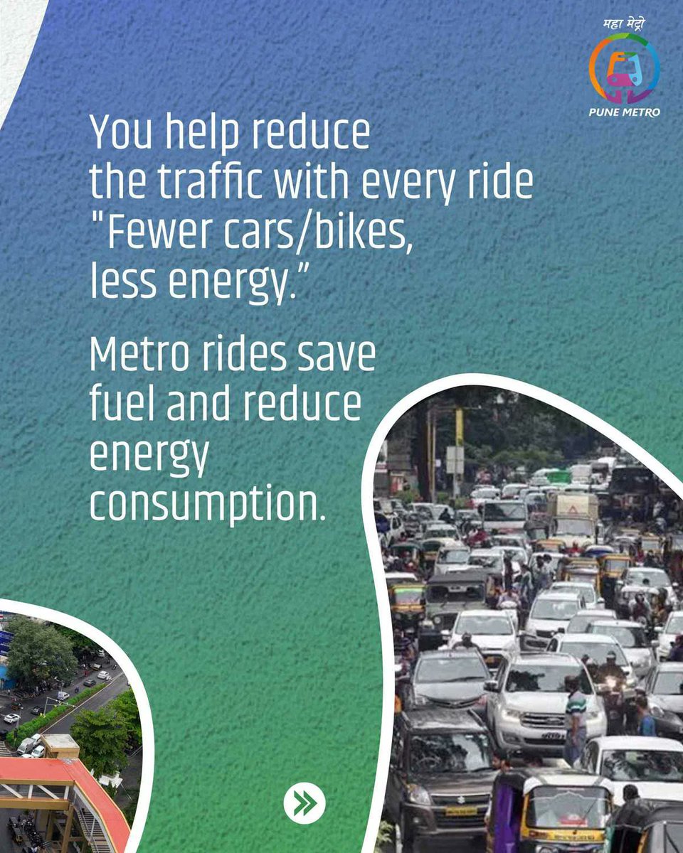 metrorailpune's tweet photo. You thought it was just a metro ride?
Turns out, you're saving the planet-one ride at a time.
Keep riding, keep making a difference.
#PuneMetro #SmartMovePuneMetro #GreenerCommute #SmartPune #पुणेमेट्रो #स्मार्टपुणे https://t.co/utaBKpB9sQ