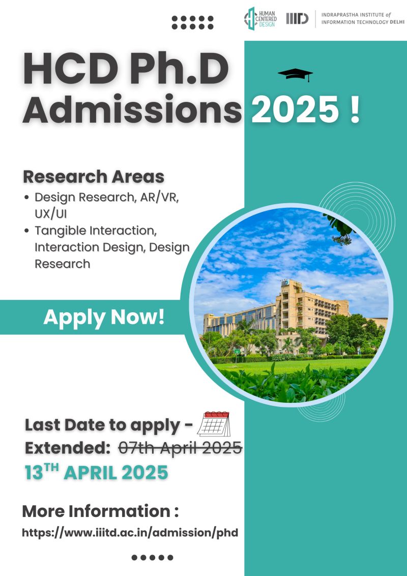 Center for Design and New Media (CDNM), IIIT-Delhi tweet media