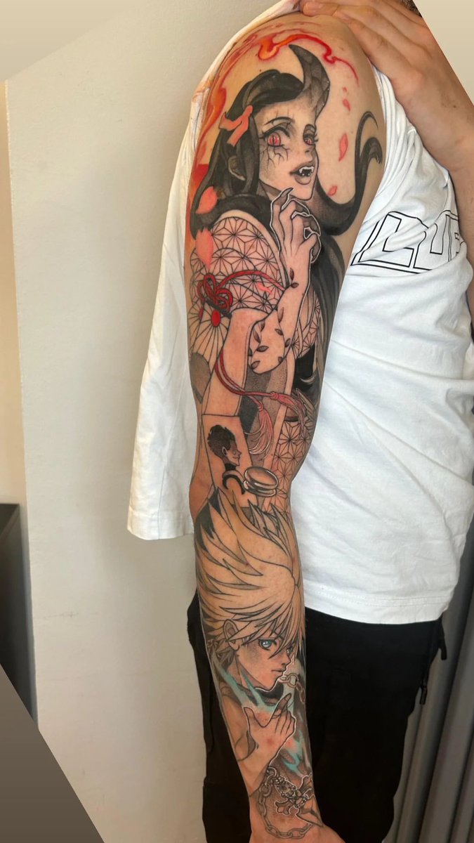 denaru93's tweet photo. Hoy me apetecía flexear de la barbaridad que me hizo @Kurogosutattoo en el brazo ✨ 💣 https://t.co/edrlFQ6cpc