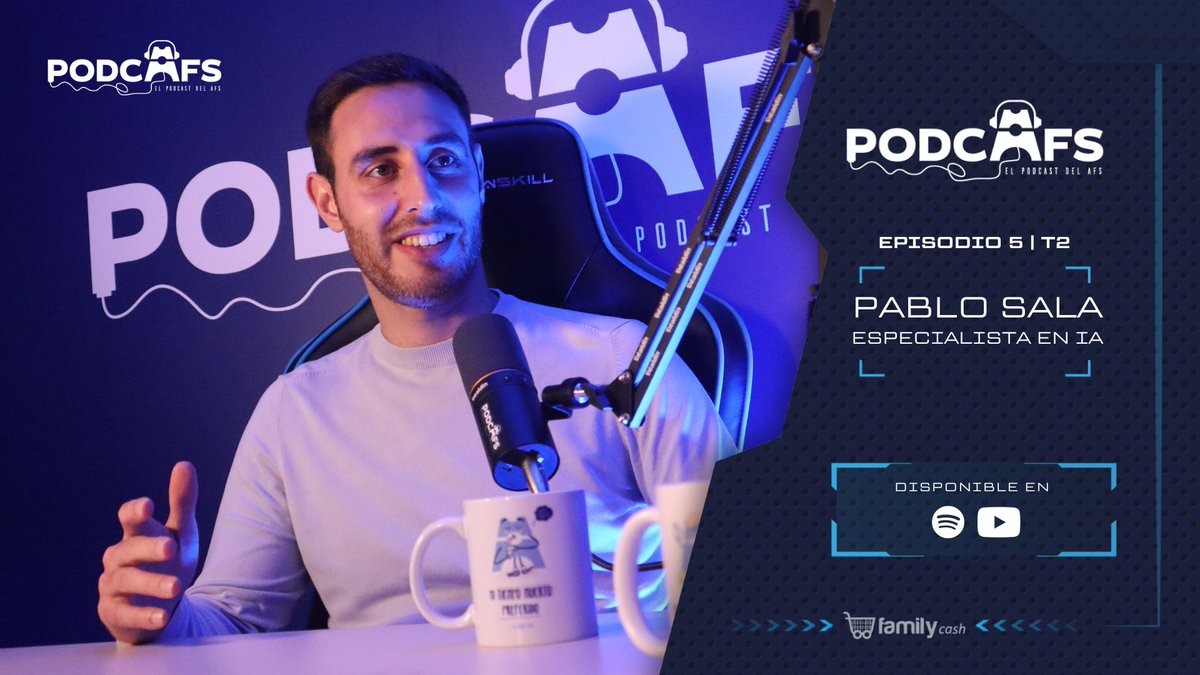 AlziraFS's tweet photo. El 𝑃𝑂𝐷𝐶𝑨𝑭𝑺 amb Pablo Sala, especialista en #InteligènciaArtificial, JA DISPONIBLE 🎙️
Disponible en #Spotify i Youtube ✅
🎧 https://t.co/mgFqmknlyD
📺 https://t.co/u96h0I5iVt
#Jonobaixe https://t.co/h2cCrY3vIO