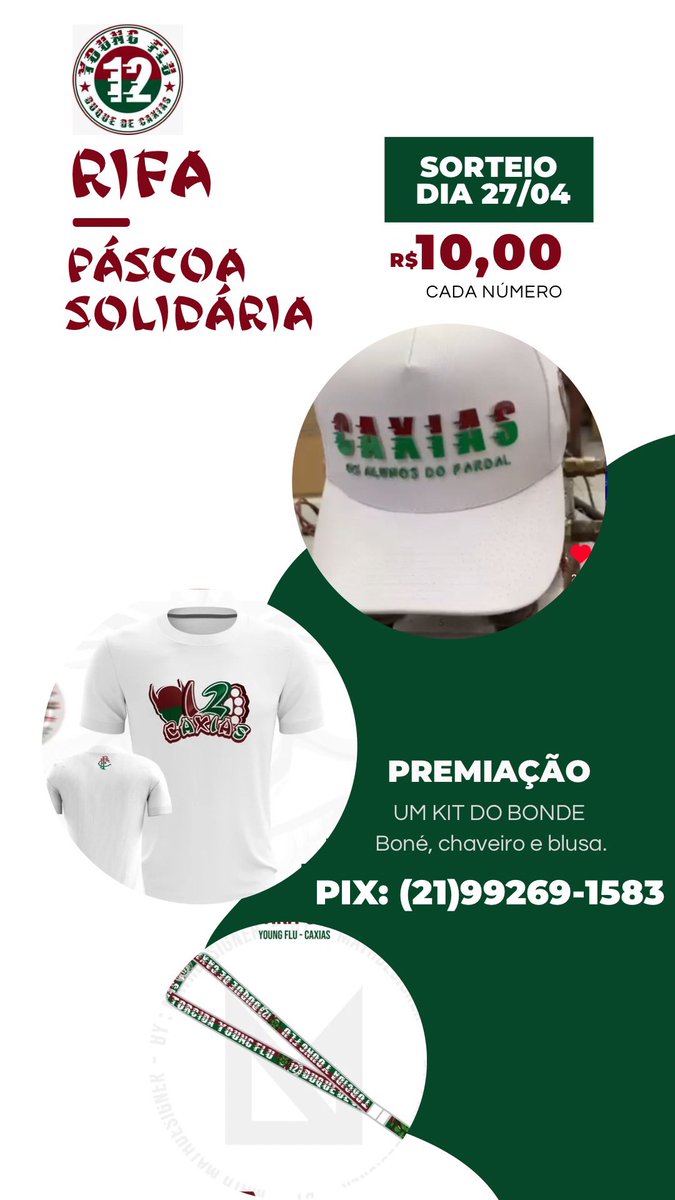BeatriiizFFC's tweet photo. Galera me ajuda nessa missão 🤜🏽🤛🏻
Páscoa Solidária da @tyf_caxias, precisamos pelo menos fechar a rifa! 
10 reais cada número. https://t.co/B6SNxtg0un
