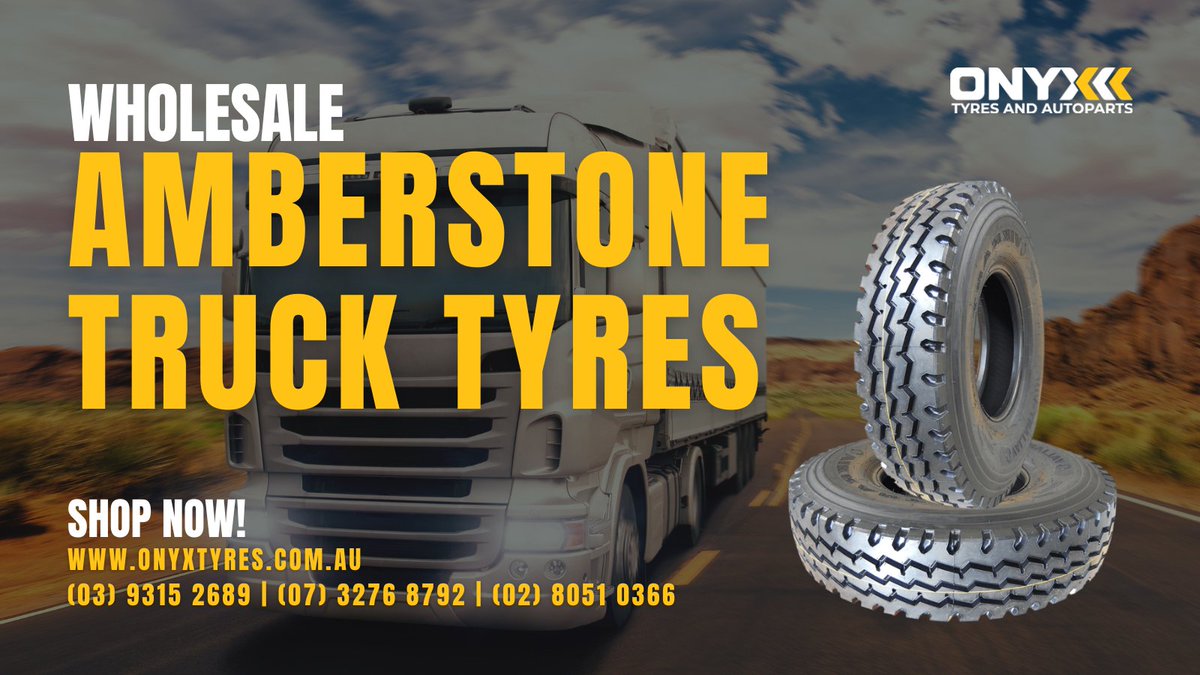 OnyxTyres's tweet photo. #Amberstone #TruckTyres are in stock and moving FAST!
Tough, tested, and trusted – now available at unbeatable #wholesale pricing through #OnyxTyres.
💼 Stock Up. Sell More.
(03) 9315 2689 | (07) 3276 8792 | (02) 8051 0366
https://t.co/SK3lkCFIlM https://t.co/4esQwR0flv