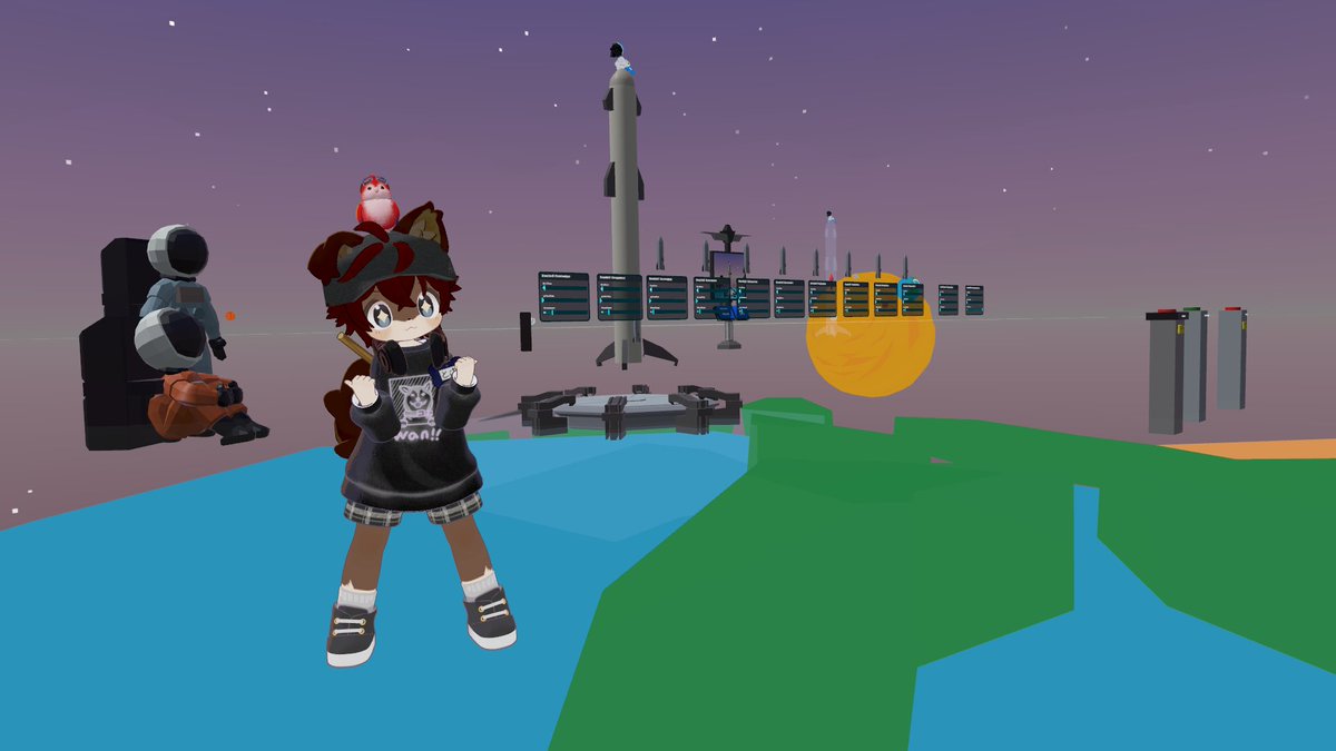tom_vrchat's tweet photo. - ワールド探訪記 -
Rocket Assy Simulator
https://t.co/Yp7qZftRmt

ロケットにブースターを取り付けて発射させて遠い惑星を目指すシミュレーター。到達・周回軌��を目指す実績なんかもあったりしてやり応えもあるゲーム系ワールド。Quest対応あり。 https://t.co/DAXB1VegkT