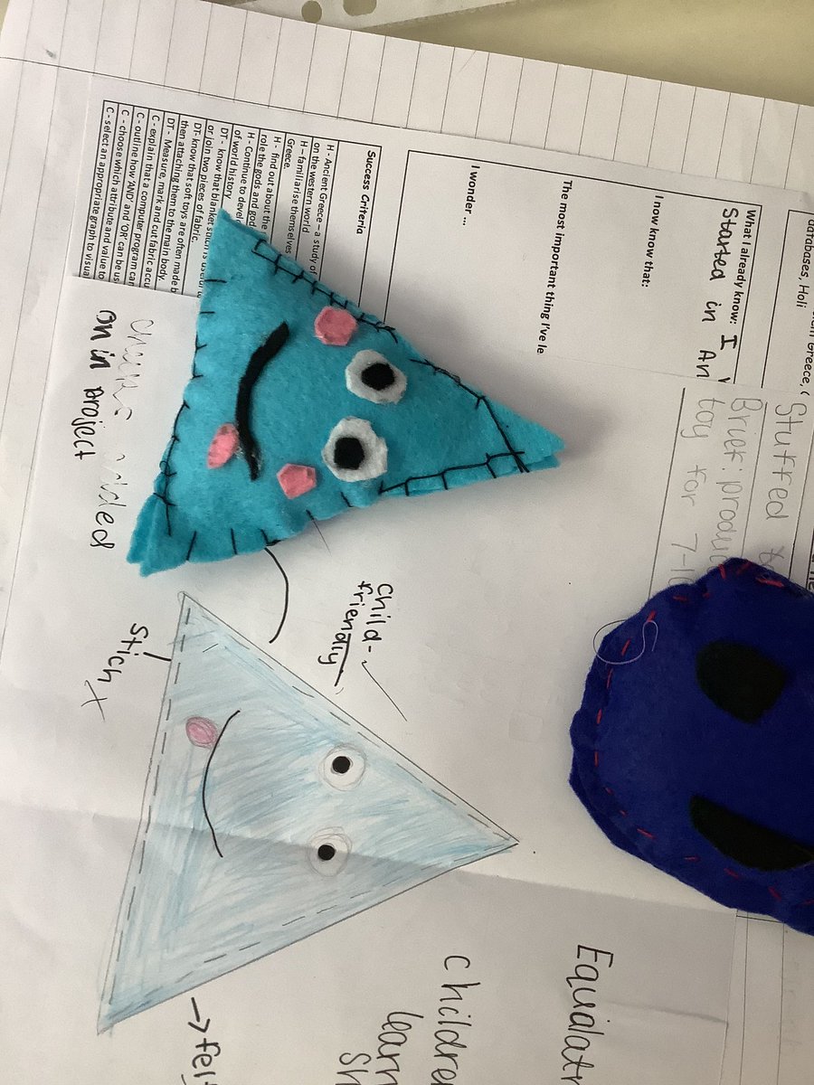 LittleStFrancis's tweet photo. In DT this half term, year 5 have been focusing on sticking to a brief and designing a range of stuffed toys for 7-9 year olds. They have worked hard on designing, cutting their paper templates and recapping their stitch skills.
#BhamDES #CatholicLife https://t.co/y2EsqvfE6J