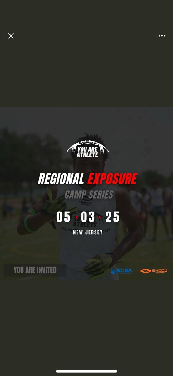 juicebreezy12's tweet photo. Thank you @youareathlete for the invitation!! Will be there let’s work🌳@GregCTC585 @CTC4CHANGE @247Sports @QBHitList https://t.co/Z9kPYdIbh9