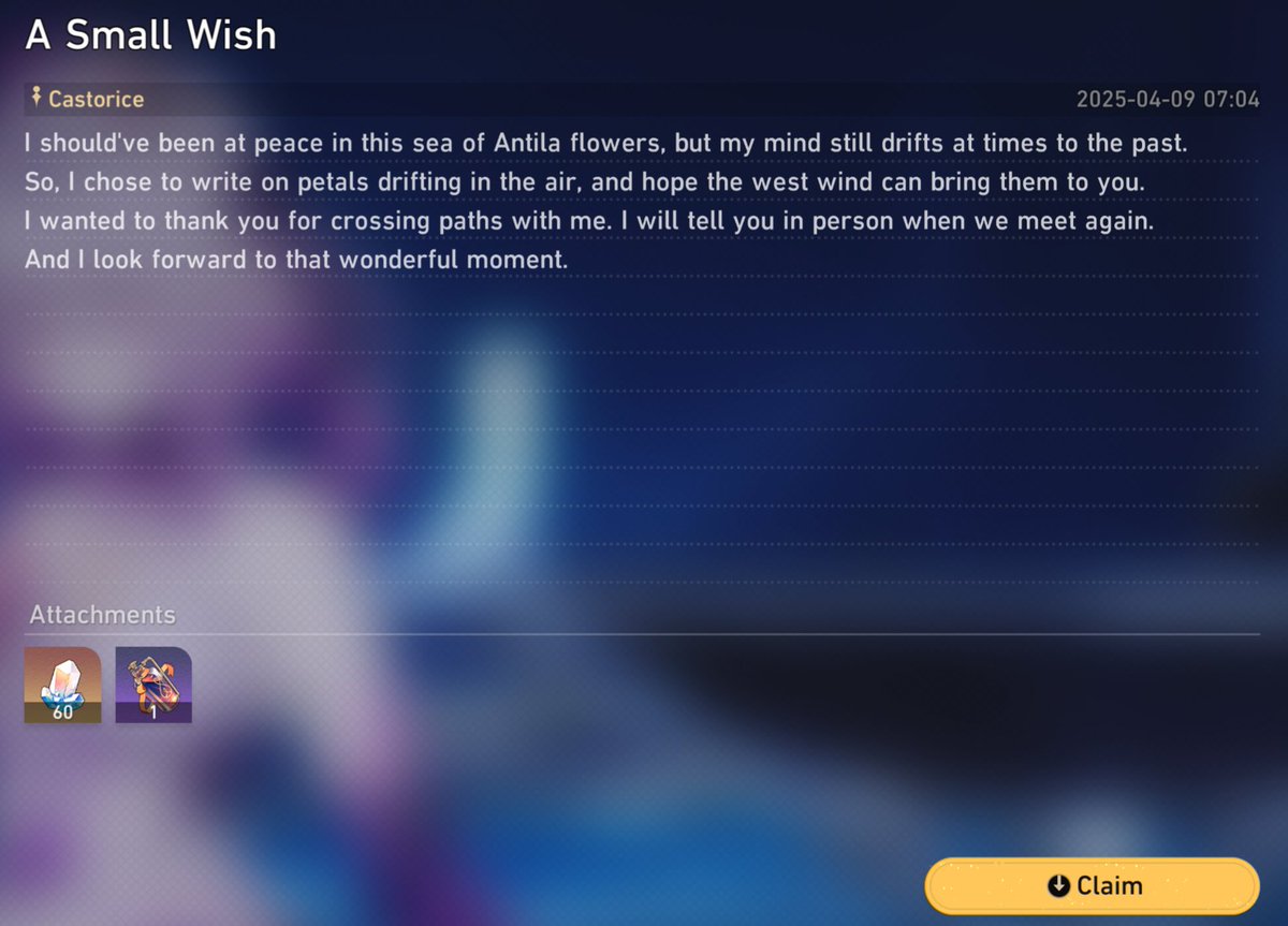 StarRailVerse1's tweet image. NEW CODE: 60 STELLAR JADES!!!

FAREWELL

#HonkaiStarRail #Castorice