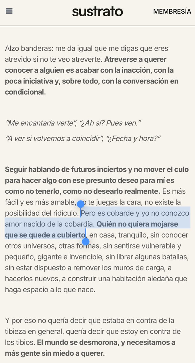 vertigoconverso's tweet photo. Lo nuevo de @CarlaMourinho sobre un tema que me fascina siempre

¿Realmente hay diferencia entre “no querer” y “no hacer nada al respecto”? https://t.co/1V4dCGcyQy