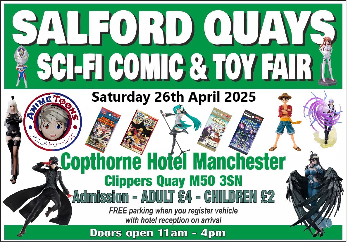 Anime_Toons's tweet image. Will be at Sci-fi Comic &amp;amp; Toy Fair at Copthorne Hotel Manchester Saturday 26th April 2025. only small but come down and say hello. #animeuk #anime #animefans #ukcosplay #cosplayer #cosplay
