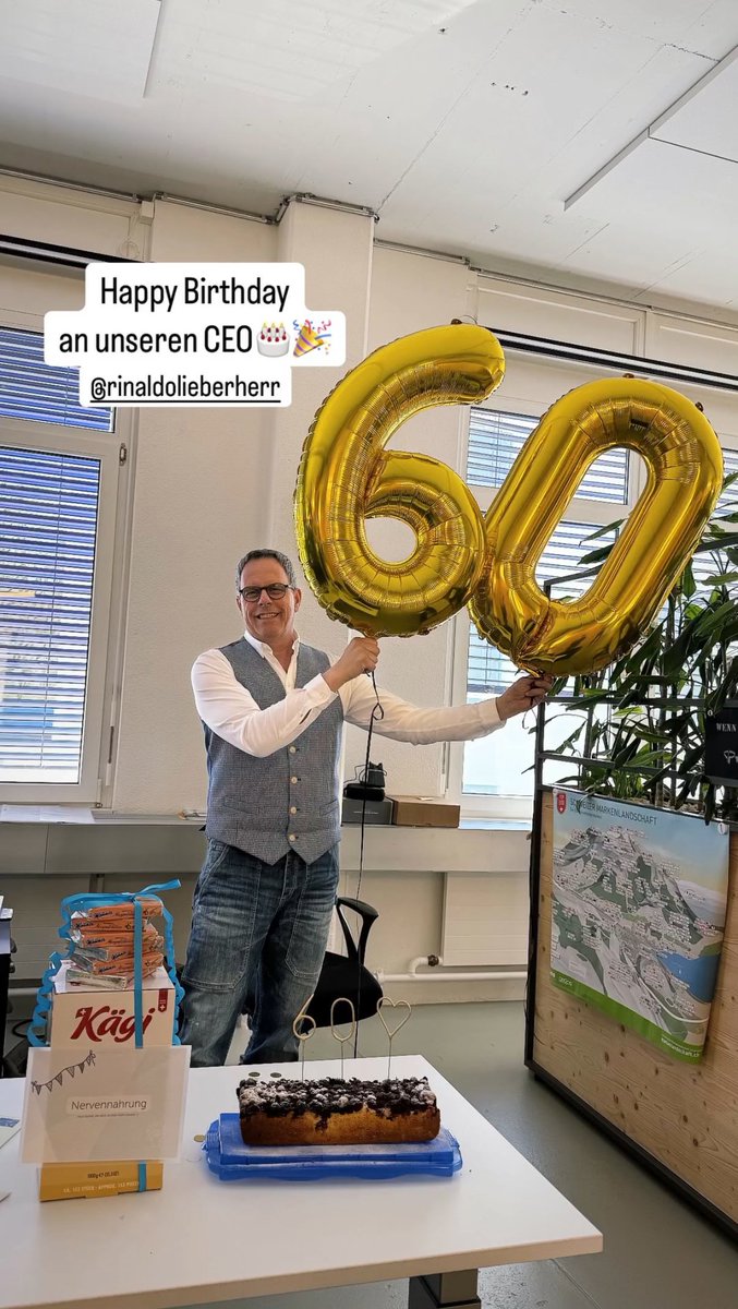 Happy Birthday!
Wir feiern unseren CEO Rinaldo Lieberherr Wir wünschen dir alles Gute und viel Freude. Auf weitere erfolgreiche und tolle Jahre freuen wir uns, mit dir. 

#ceo #happybirthday #team