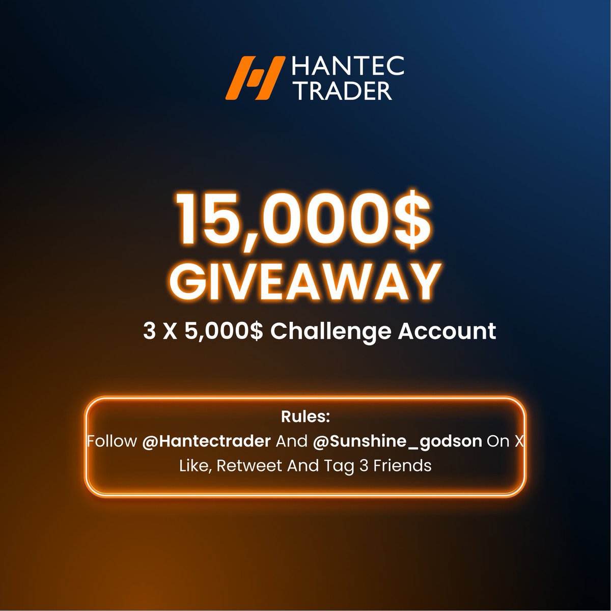 Sire Godson (@sunshine_godson) on Twitter photo 🎁3X5k GIVEAWAY 🎁
3x$5k
🥇To qualify <a href="/Sunshine_godson/">Sire Godson</a> <a href="/HantecTrader/">Hantec Trader</a>
🥈Like and Retweet.
🥉Tag 3 friends
⌚⌚⌚ 🎁3X5k GIVEAWAY 🎁
3x$5k
🥇To qualify <a href="/Sunshine_godson/">Sire Godson</a> <a href="/HantecTrader/">Hantec Trader</a>
🥈Like and Retweet.
🥉Tag 3 friends
⌚⌚⌚