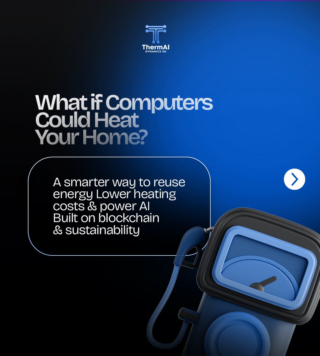 ThermAIOfficial's tweet photo. 1/ What if computers could heat your home?
Every day, thousands of machines run AI models, mine crypto, and render simulations. They generate huge amounts of heat—most of it wasted.
Meanwhile, families pay rising bills to keep warm.
@ThermAIofficial flips that equation. https://t.co/QtBBOlqW7q
