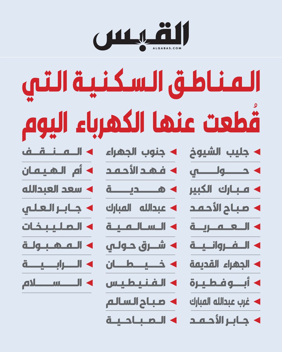 ALFAILEKAWE's tweet photo. قطع الكهرباء عن 28 منطقة سكنية في الكويت 🇰🇼 

فيني بچوه يا مبارك 🚀 🚀 https://t.co/kAQvFIoV7b