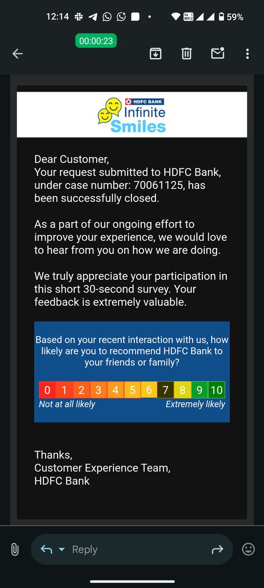 selvakumar23's tweet photo. Without reaching me how can you close the ticket?
@HDFC_Bank
@HDFCBank_Cares 
I didn't even get the call. https://t.co/M7MztDklYu