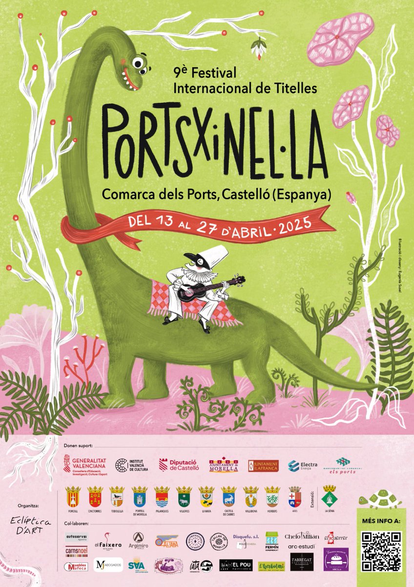 ajportell's tweet photo. 🥳 Portell es prepara per a convertir-se en una de les seus de la novena edició del Festival Internacional de Titelles PortsXinel·la

📍 El cap de setmana del 18, 19 i 20 d'abril hi haurà sessió teatral a Portell!

📲 Tota la programació al cartell adjunt! https://t.co/fyr08OAF8k