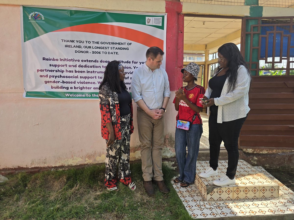 Danket2's tweet photo. We were honored to welcome the Irish Minister of State for International Development Neale Richmond and the team to the Kenema Rainbo Centre! https://t.co/hKJtcEbtnY