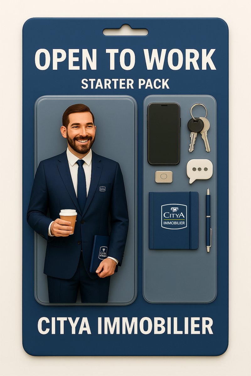 On a demandé à ChatGPT de créer notre starterpack...

Et il y a tout ce qu'il nous faut pour vous accompagner au mieux dans votre projet immobilier !

📱 Un téléphone toujours chargé...
📔 Un agenda calé au millimètre
🖊️ Un stylo prêt à signer
🔑 Et un trousseau de clés jamais