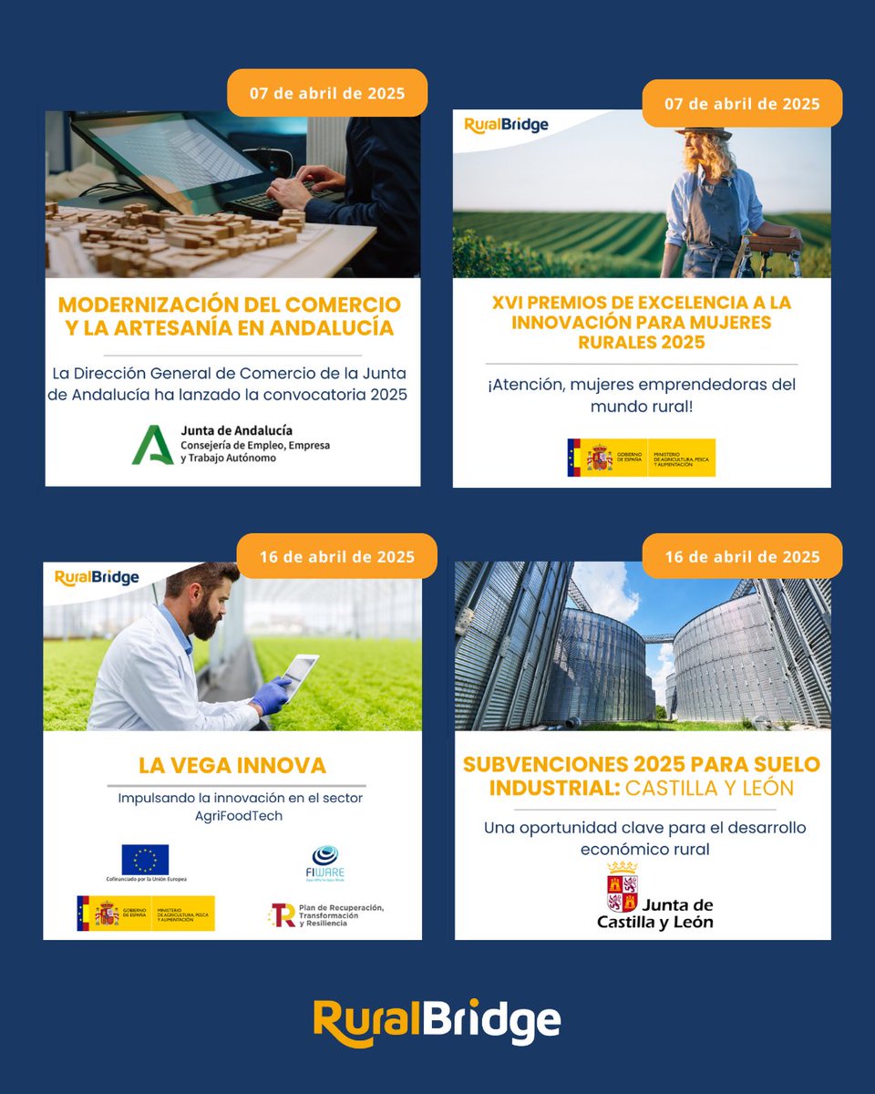 🎯 ¿Quieres estar al día de todas las subvenciones y ayudas para tu municipio o entidad rural?

✅ Convocatorias actualizadas
✅ Claves para acceder a la financiación

💡 Porque estar informado es el primer paso para impulsar el cambio.