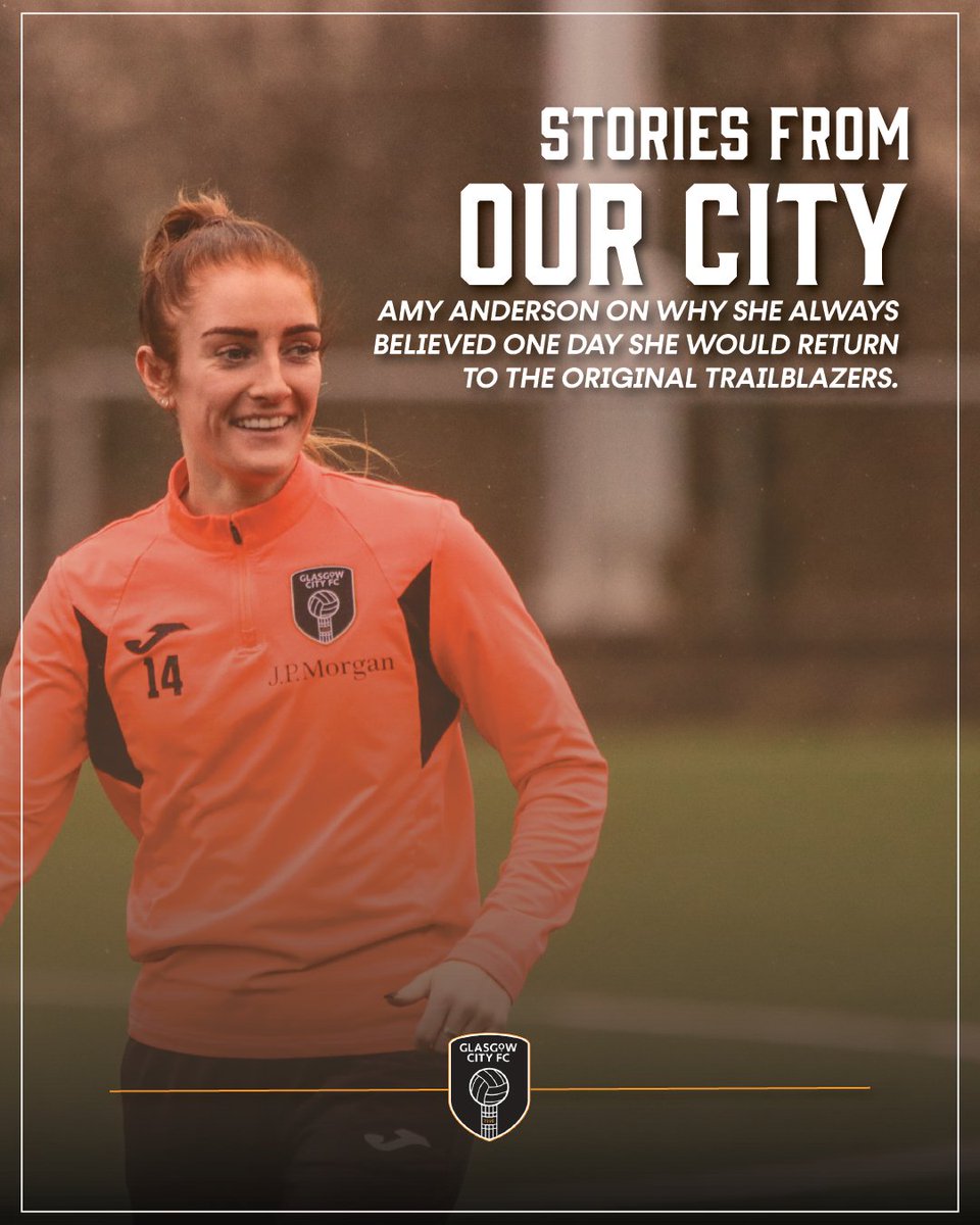🗣️ In her own words, Amy Anderson candidly shares her story on youth football at Glasgow City, leaving the club, and eventually returning to City sign her first-ever professional contract.

🔗 Read the full piece here - tinyurl.com/ye2sw3bk

#TheOriginalTrailblazers | #GCFC