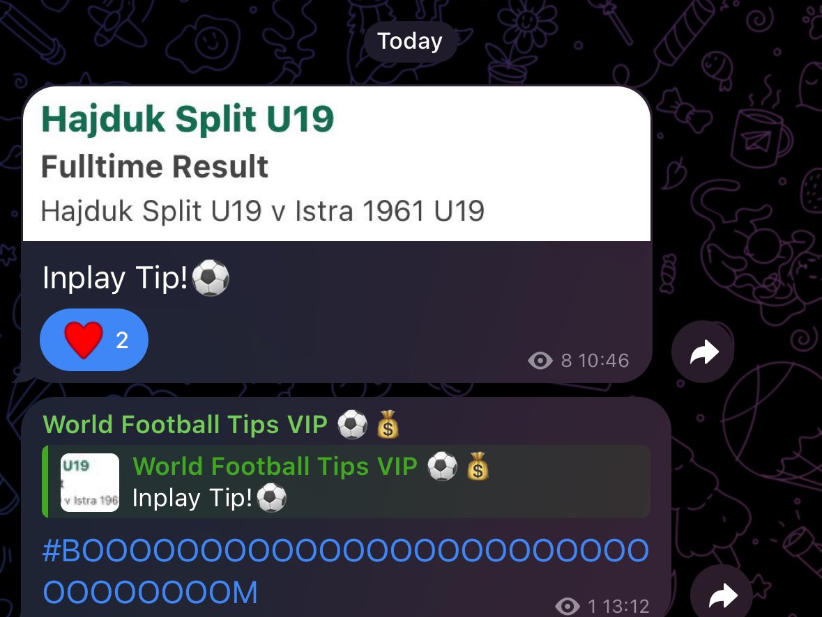 VIP Inplay Tip Lands again!✅⚽️💷

That's 5 winners in a row again ✅✅✅✅✅

Quality over quantity, consistency is key 💰💰💰

It's just £10 a month for access to our telegram and to receive all my tips.
Join here ➡️ sublaunch.com/worldfootballt…