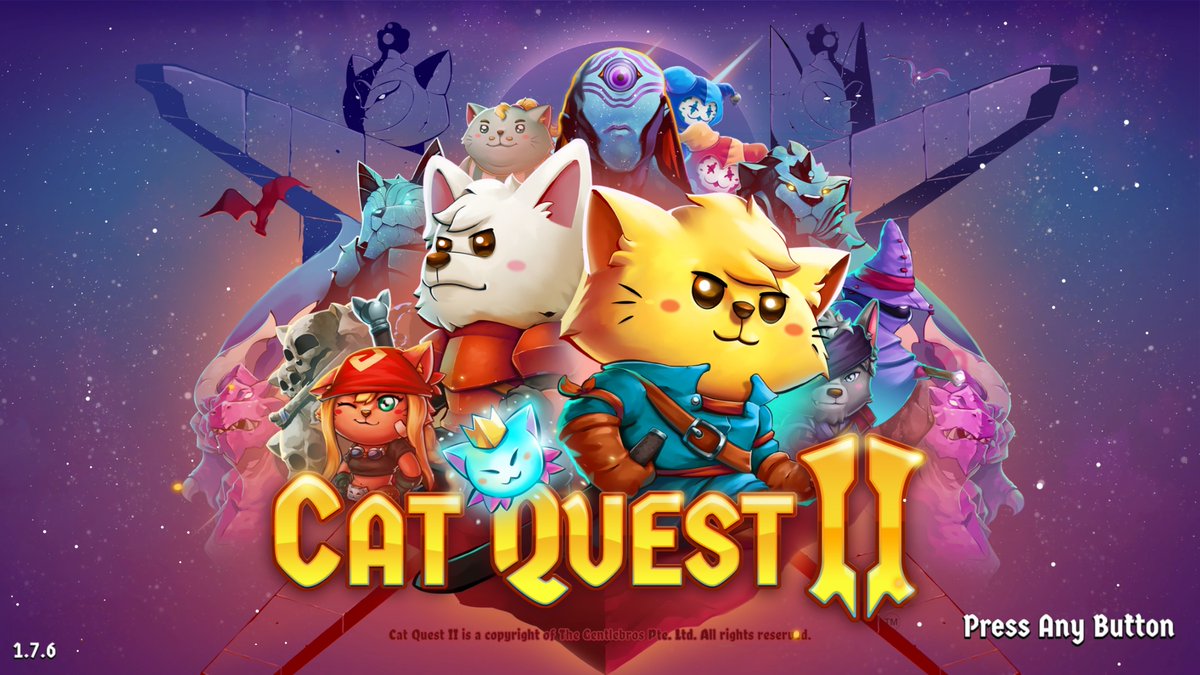 PS4Ron's tweet photo. Finished the first one so next up #CatQuest2 #PS4 😎 https://t.co/xn95DHLUvy