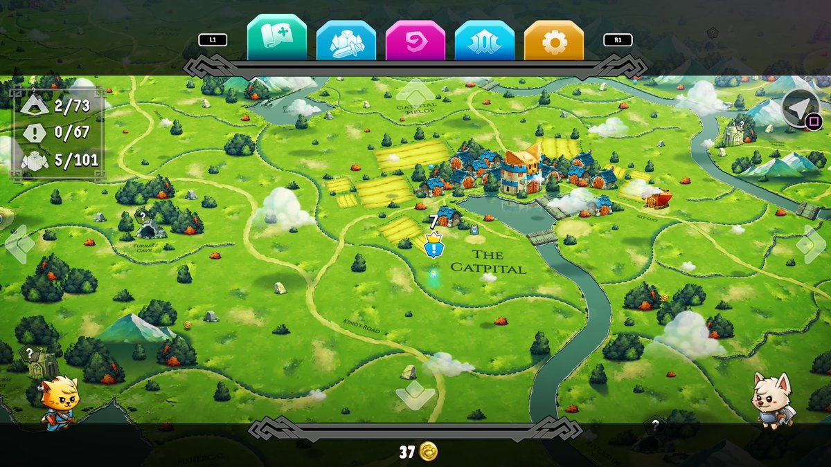 PS4Ron's tweet photo. Finished the first one so next up #CatQuest2 #PS4 😎 https://t.co/xn95DHLUvy