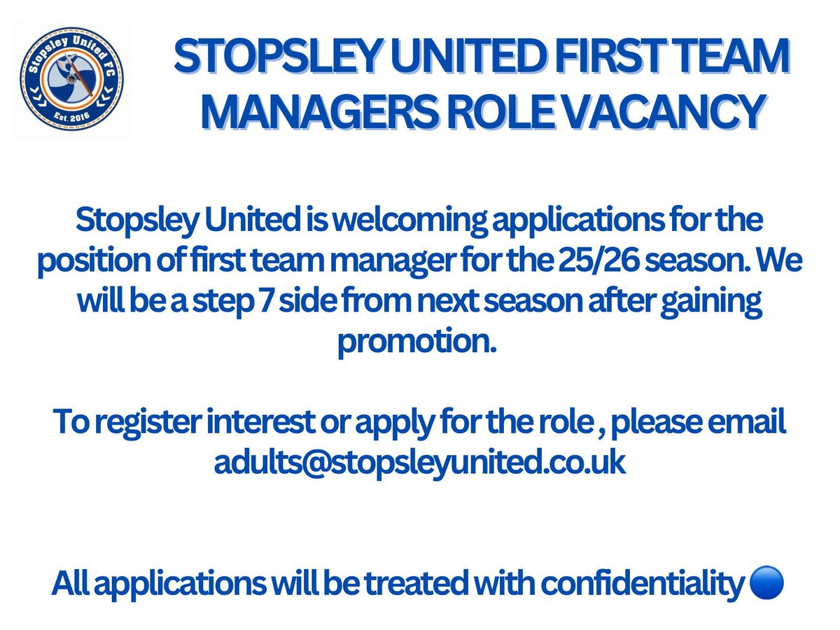 StopsleyUnited's tweet photo. CLUB STATEMENT https://t.co/ICogsVN6OW