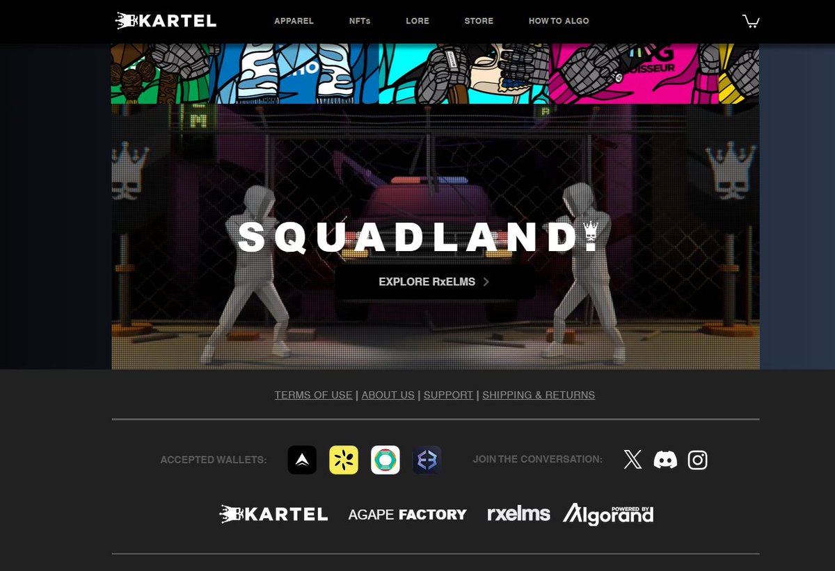 rxelms's tweet photo. Such a cool website and thanks for adding us to it @BKARTEL_XYZ 

Get some clean AF #Algorand apparel at https://t.co/ejj33dLBMY

200k $NIKO to one person that likes and retweets this message... (24 hours) https://t.co/b82mpYzhNE