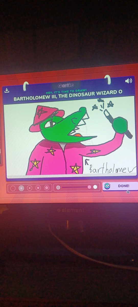 gamerscott1's tweet photo. Drawing on gartic phone right now https://t.co/3DaNWUeKqr