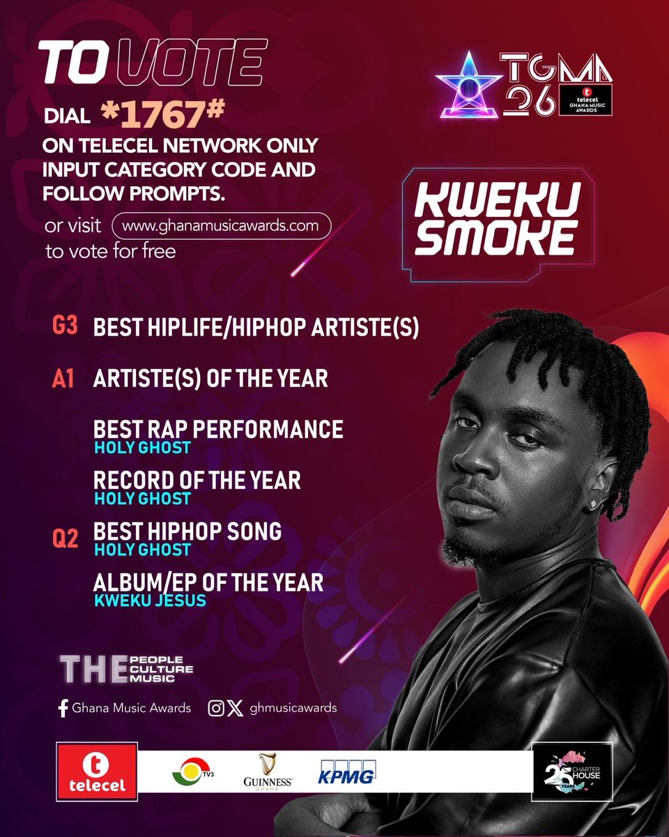 🙏🏿 <a href="/GHMusicAwards/">Telecel Ghana Music Awards</a>