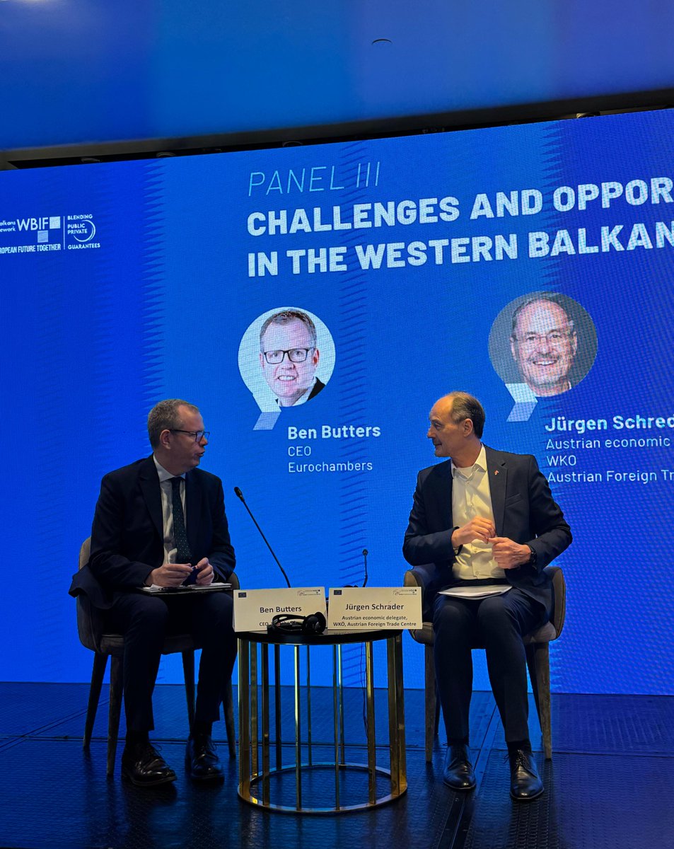 Eurochambres (@eurochambres) on Twitter photo At today’s #open4business:Empowering MSMEs in the Western Balkans – Pathways to the EU, Eurochambres CEO <a href="/BenJButters/">Ben Butters</a> stressed the vital role of the #chambernetwork in supporting EU enlargement by helping businesses in the #WB6 integrate into EU value chains & the #SingleMarket. At today’s #open4business:Empowering MSMEs in the Western Balkans – Pathways to the EU, Eurochambres CEO <a href="/BenJButters/">Ben Butters</a> stressed the vital role of the #chambernetwork in supporting EU enlargement by helping businesses in the #WB6 integrate into EU value chains & the #SingleMarket.