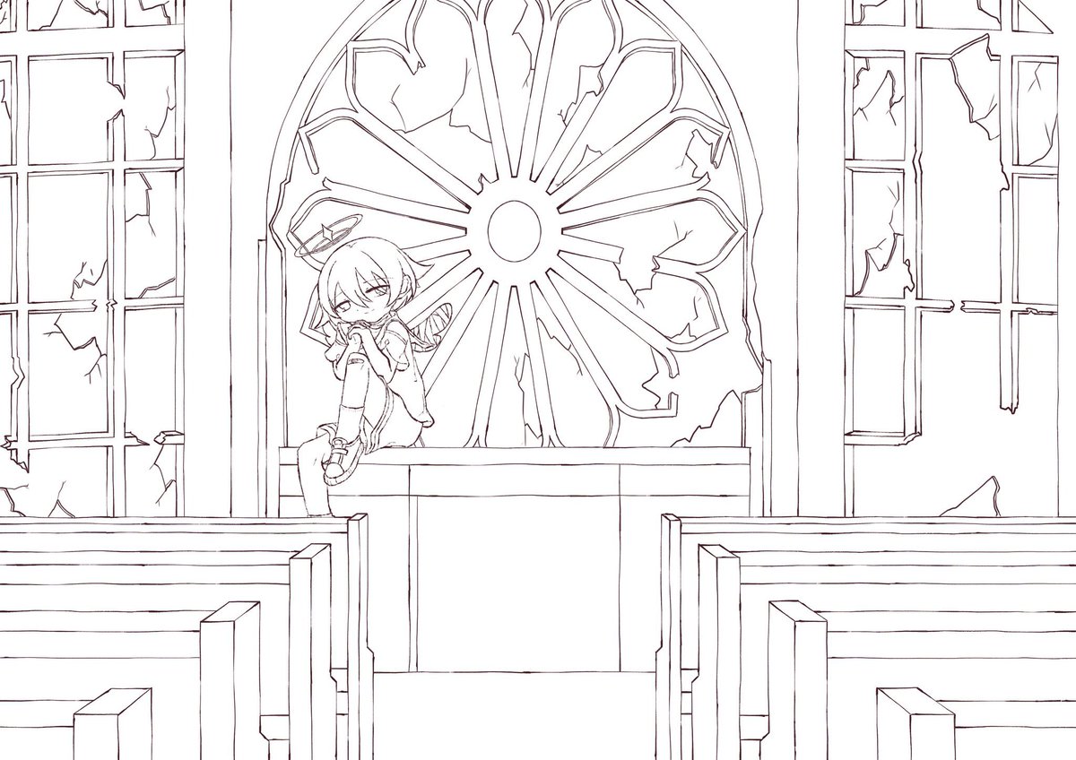 #皆さん線画と塗った後を見せてください
つよつよの線画描けるようになりた〜い 