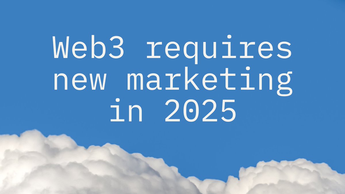 People, please, forget about old school Web3 habits that don't work anymore :)