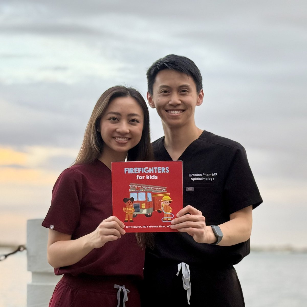 BrandonPhamMD's tweet photo. Our hottest release yet is here: Firefighters for Kids! 🚒 This book is our tribute to the real-life superheroes who keep our communities safe and put others first. We hope this book inspires the next generation to be just as brave 💪 https://t.co/DxiU0NnePc