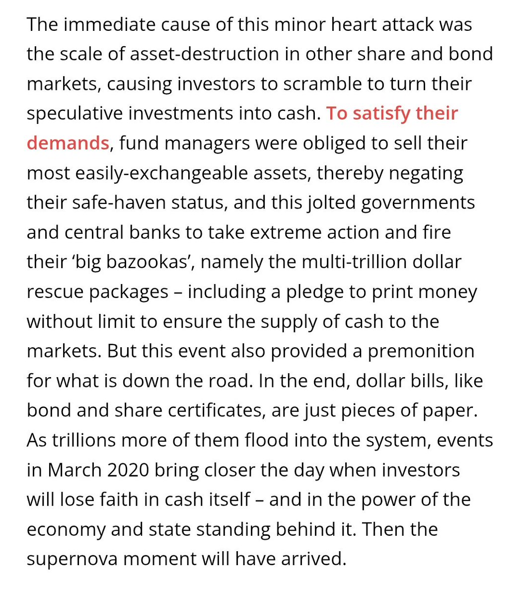 Given the current panic liquidation of US treasuries, seems like a good time to post John Smith's words, from when this happened last time in march 2020...