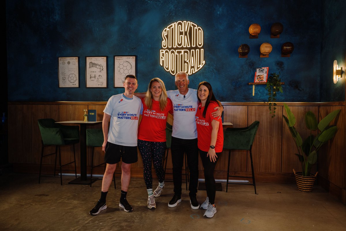 <a href="/StockportCounty/">Stockport County</a> <a href="/SalfordCityFC/">Salford City FC</a> How about this for a rest stop?!

The #EveryMinuteMatters Relay hits the #StickToFootball studio! 😍